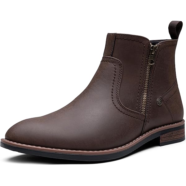 Amazon.com | ByErz Mens Cowboy Boots with Zipper on Side Western